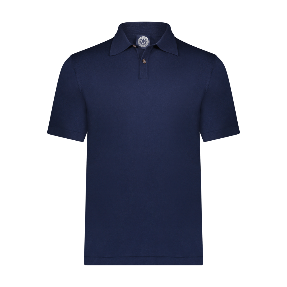Custom 2-Button SS Polo Navy: Elegance Meets Comfort – Q