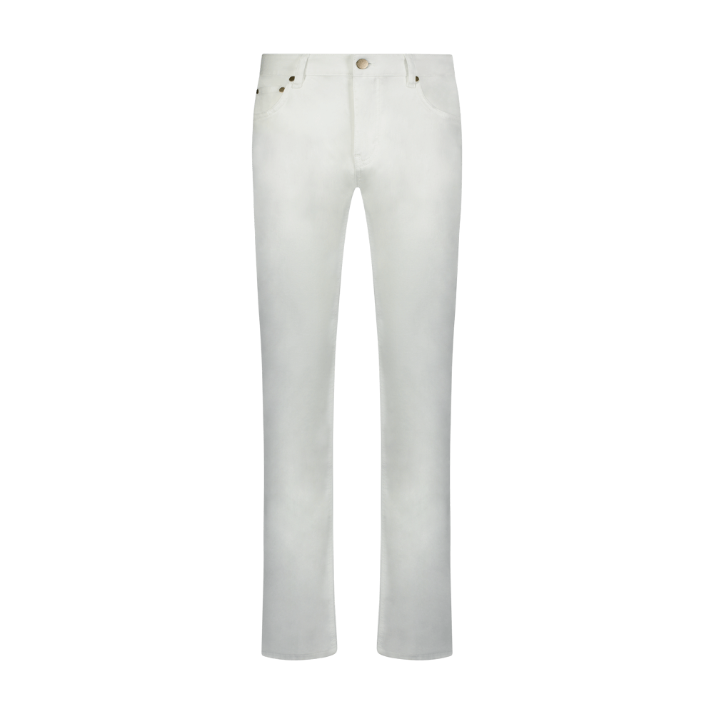 Custom Jeans Wash Level 1 White Q Clothier