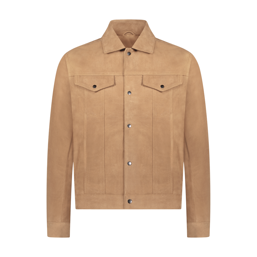 Suede jean jacket mens store