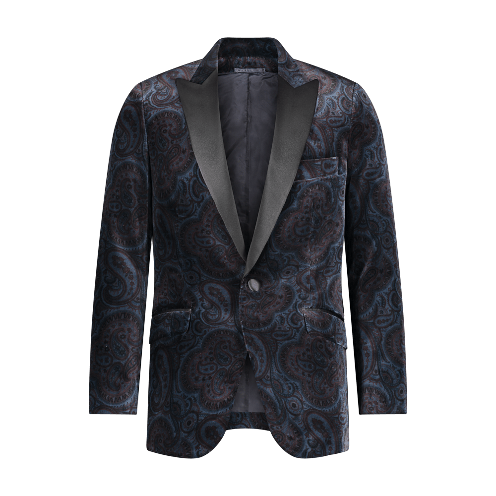Paisley velvet jacket hot sale