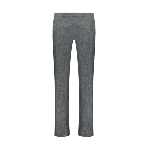 Double Pleated Flannel Trousers Grey Drago Mill – BENEVENTO
